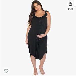 M/L Kindred Bravely Ruffle Strap Labor and Delivery Gown